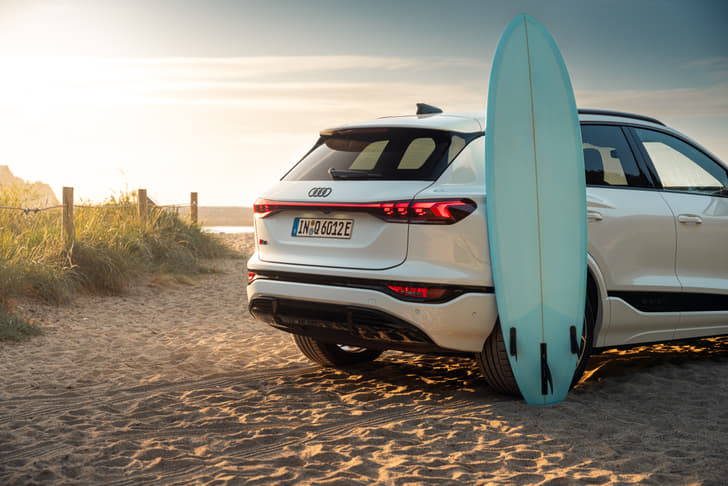 Audi Q6 e-tron Rear View Audi Q6 e-tron Rear View