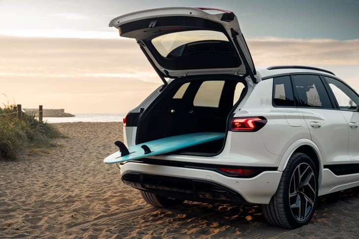 Audi Q6 e-tron Rear View Audi Q6 e-tron Rear View