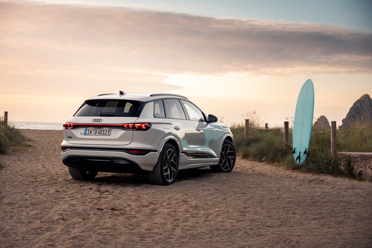 Audi Q6 e-tron Rear View Audi Q6 e-tron Rear View