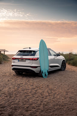 Audi Q6 e-tron Rear View Audi Q6 e-tron Rear View