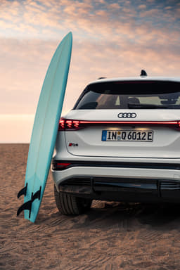 Audi Q6 e-tron Rear View Audi Q6 e-tron Rear View