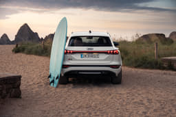 Audi Q6 e-tron Rear View Audi Q6 e-tron Rear View