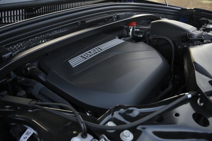 Bmw X1 Open Bonnet Engine Shot