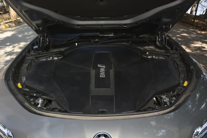 Bmw I7 Open Bonnet Engine Shot