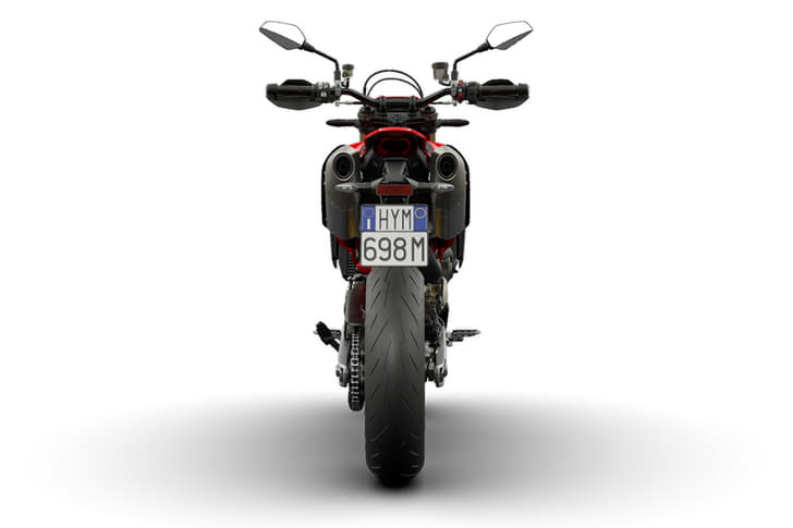 Ducati Hypermotard 698 Mono Rear View Ducati Hypermotard 698 Mono Rear View