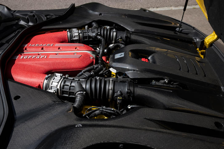 Ferrari 12cilindri Open Bonnet Engine Shot