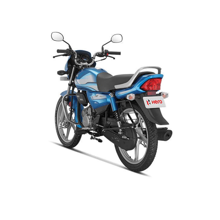 Hero Motocorp Hf Deluxe Rear View Hero Motocorp Hf Deluxe Rear View