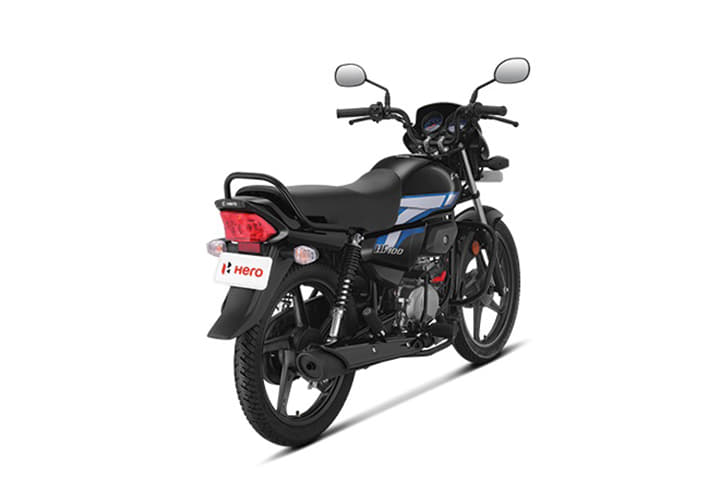 Hero Motocorp Hf 100 Rear Right Three Quarter
