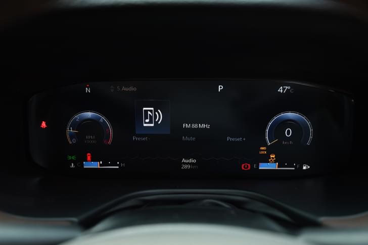 Jeep Meridian Dashboard