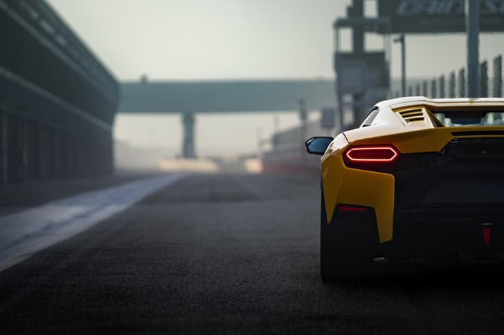 Lamborghini Temerario Rear View Lamborghini Temerario Rear View