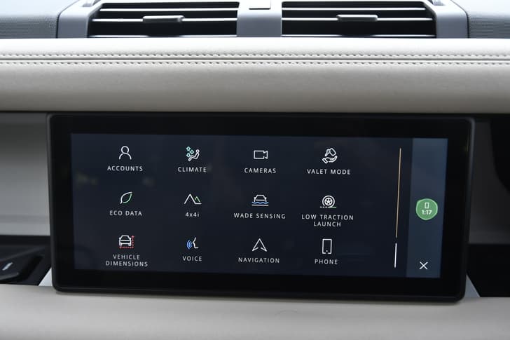 Land Rover Defender Dashboard