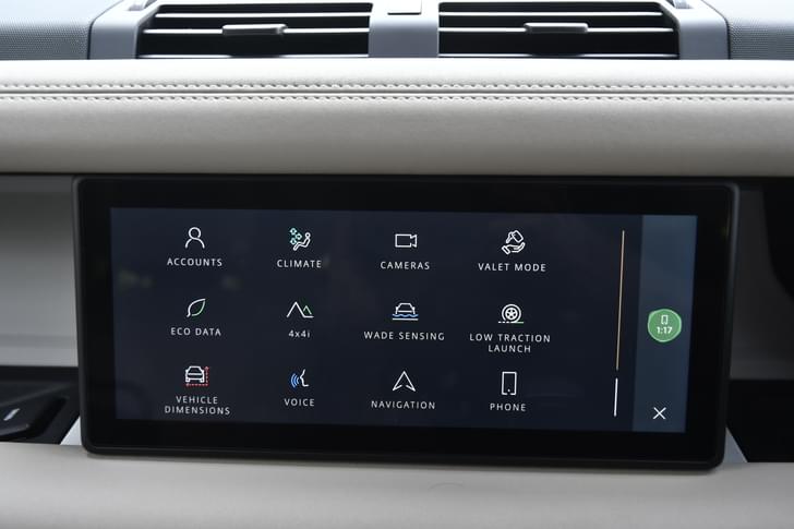 Land Rover Defender Dashboard