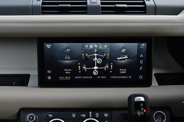 Land Rover Defender Dashboard