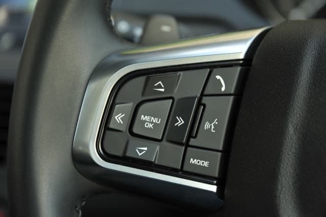 Leather Wrapped Steering Wheel Image - 12059