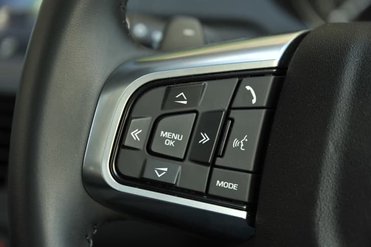 Leather Wrapped Steering Wheel