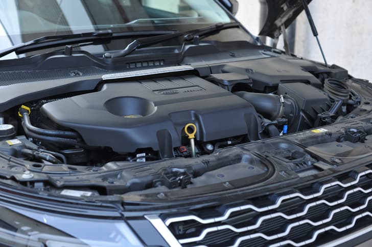 Land Rover Range Rover Evoque Open Bonnet Engine Shot