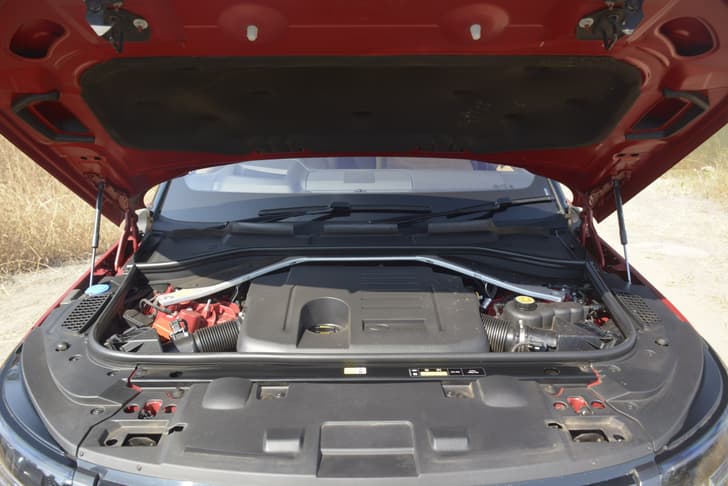Land Rover Range Rover Sport Open Bonnet Engine Shot