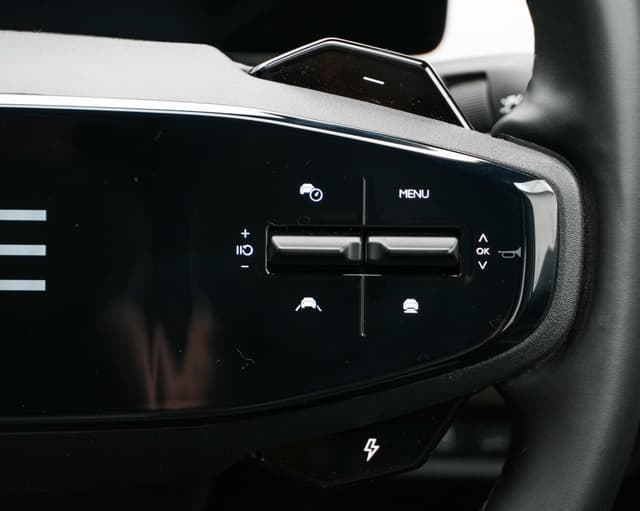 Leather Wrapped Steering Wheel Image - 30401