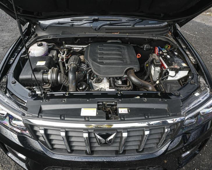 Mahindra Scorpio N Open Bonnet Engine Shot