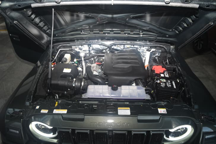 Mahindra Thar Roxx Open Bonnet Engine Shot