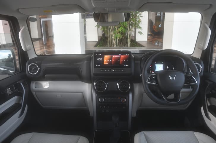 Mahindra Thar Roxx Dashboard