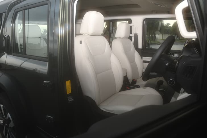 Mahindra Thar Roxx Front Row Seats