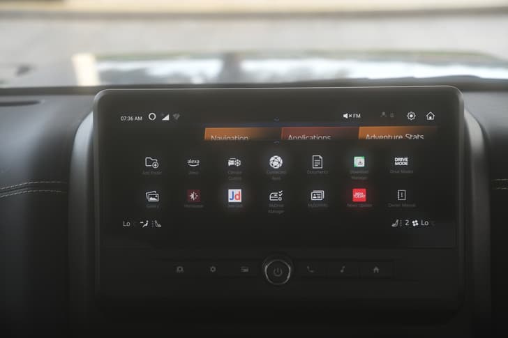 Mahindra Thar Roxx Infotainment System