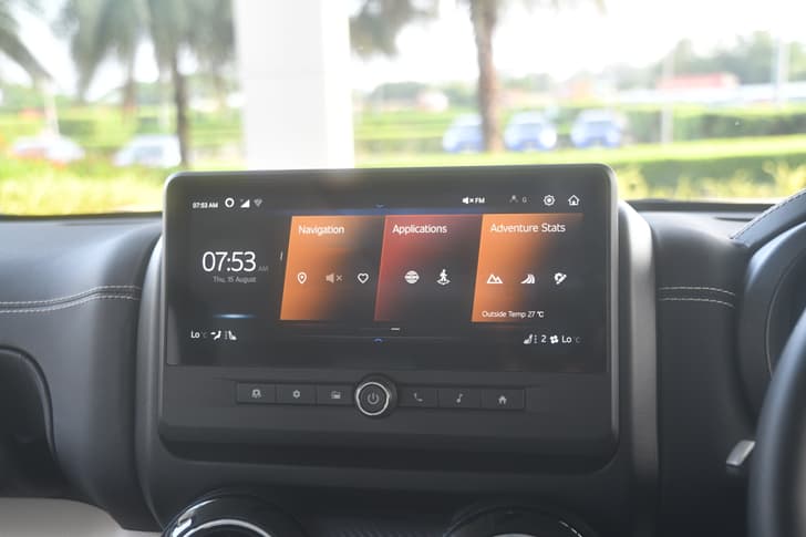 Mahindra Thar Roxx Dashboard