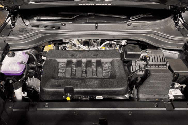 Open Bonnet Engine Shot