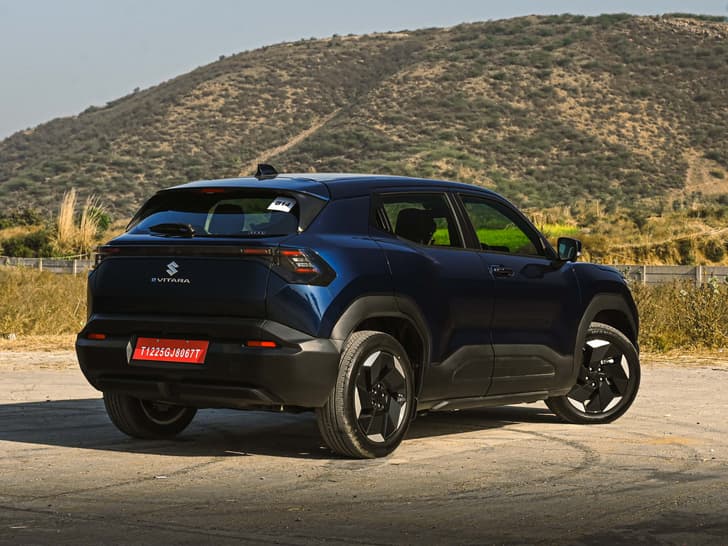 Maruti Suzuki E Vitara Rear Right Three Quarter Maruti Suzuki E Vitara Rear Right Three Quarter