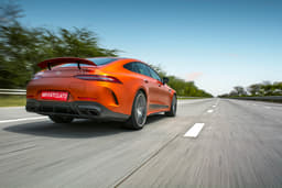 Mercedes Benz Amg Gt 4 Door Coupe Rear View Mercedes Benz Amg Gt 4 Door Coupe Rear View