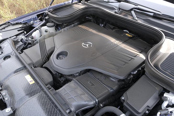 Mercedes Benz Gls Open Bonnet Engine Shot
