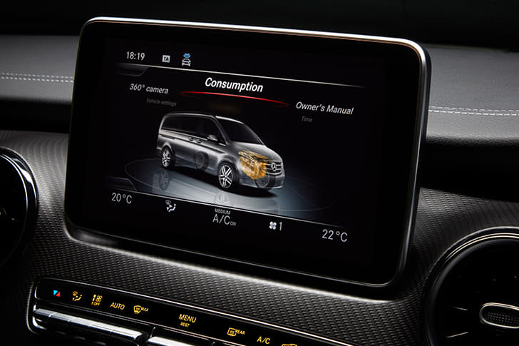 Mercedes Benz V Class Infotainment System
