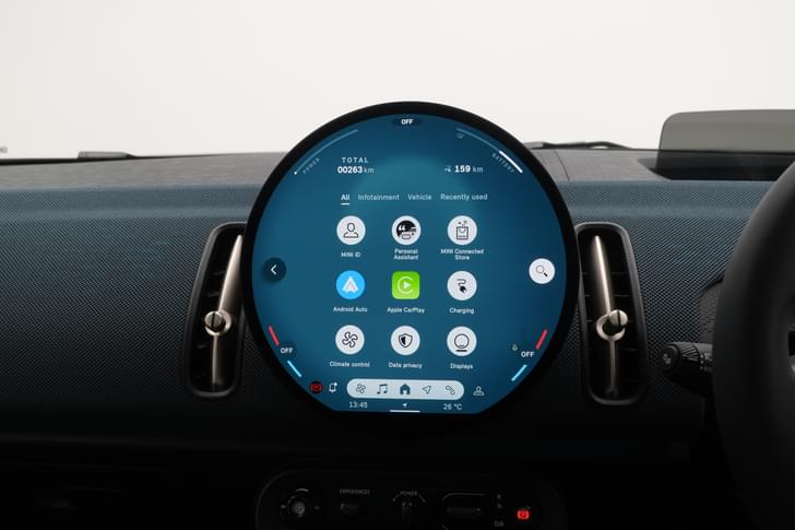 Mini Countryman Electric Dashboard