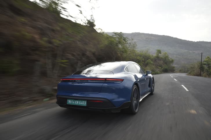 Porsche Taycan Rear View