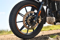 Royal Enfield Scram 440 Color Black, Orange