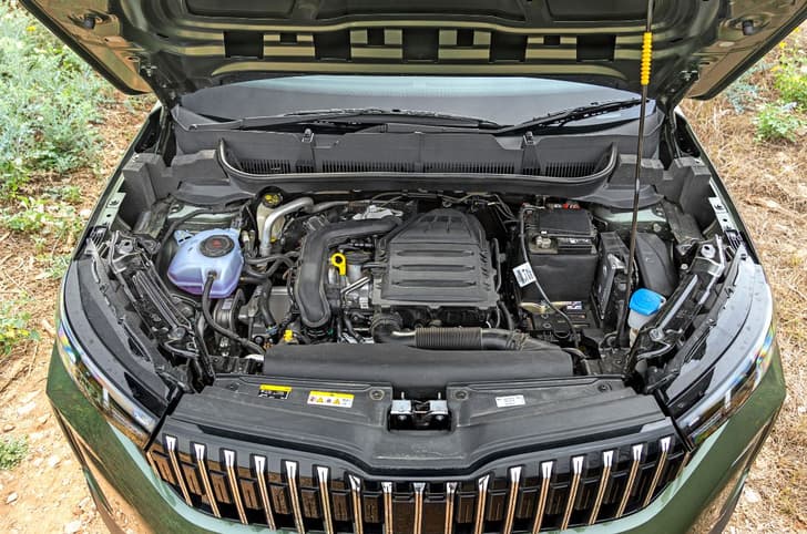 Skoda Kushaq Open Bonnet Engine Shot Skoda Kushaq Open Bonnet Engine Shot