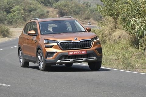 Skoda Kushaq Front Right Three Quarter