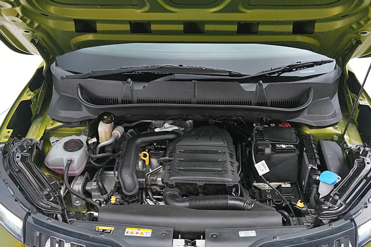 Skoda Kylaq Open Bonnet Engine Shot