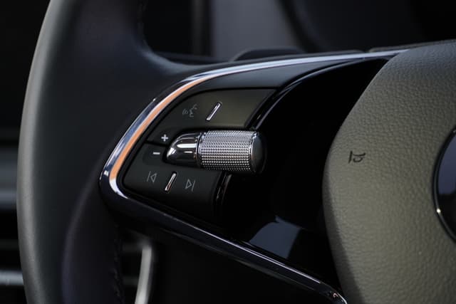 Leather Wrapped Steering Wheel Image - 3761