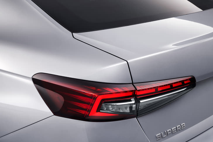 Skoda Superb Rear View Skoda Superb Rear View