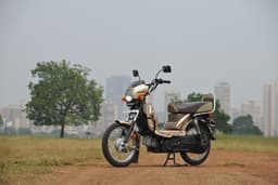 TVS XL 100 Front Left Three Quarter