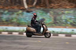 TVS iQube Front Right Three Quarter