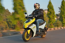 Tvs Ntorq 150 Front Left Three Quarter