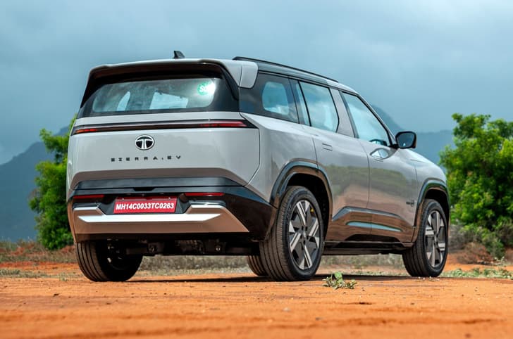 Tata Sierra Ev Rear View Tata Sierra Ev Rear View