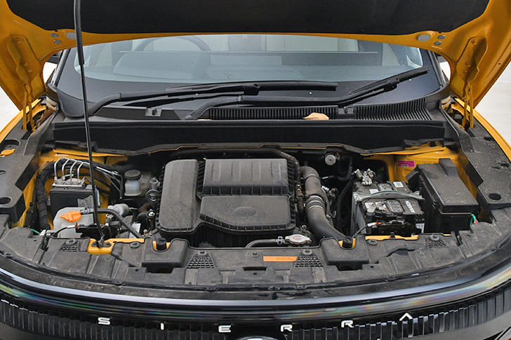 Tata Sierra Open Bonnet Engine Shot Image – Sierra Photos in India ...