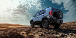 Toyota Land Cruiser FJ Rear View Toyota Land Cruiser FJ Rear View