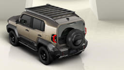 Toyota Land Cruiser FJ Rear View Toyota Land Cruiser FJ Rear View