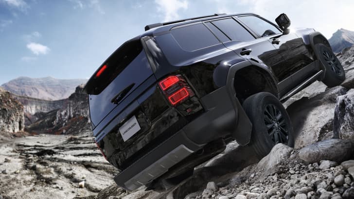 Toyota Land Cruiser Prado Rear View Toyota Land Cruiser Prado Rear View