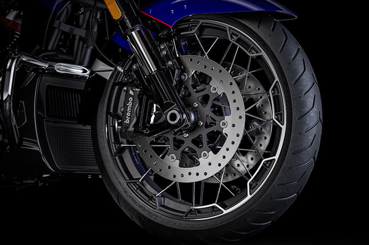 Harley Davidson Cvo Road Glide Color Black, Silver, Blue Harley Davidson Cvo Road Glide Color Black, Silver, Blue